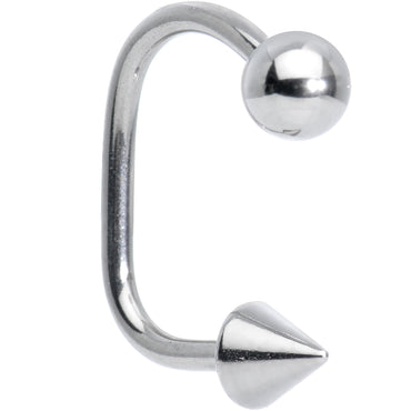 14G 1/2 Surgical Steel Ball Cone Lippy Loop Labret