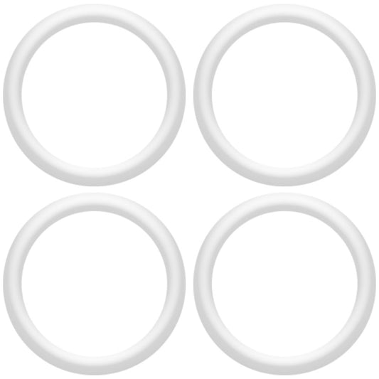 5/8 Clear Rubber O-Ring 4-Pack