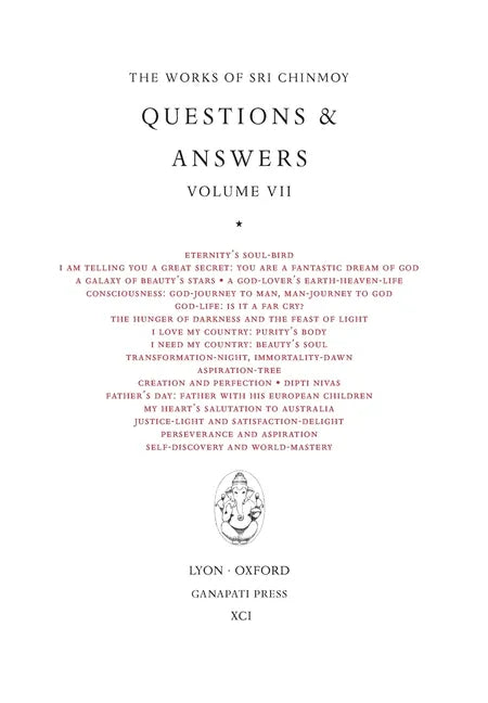 Sri Chinmoy: Answers VII - Hardcover