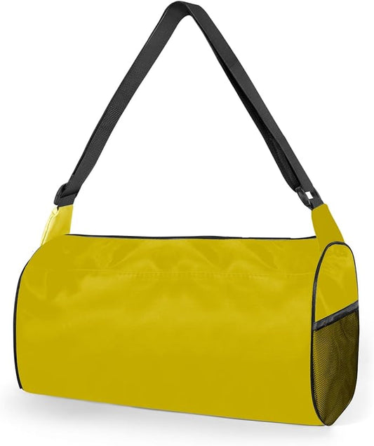 C&F BOGMOST Small Gym Bag for Women & Men,Small Lightweight Duffel Bag Carry On Bags Mini Duffel Travel Bag Waterproof Sports Bags for Workout/Sport/Travel, Yellow