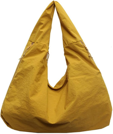 Women Slouchy Hobo Bag - Large Nylon Shoulder Crossbody Tote Handbag