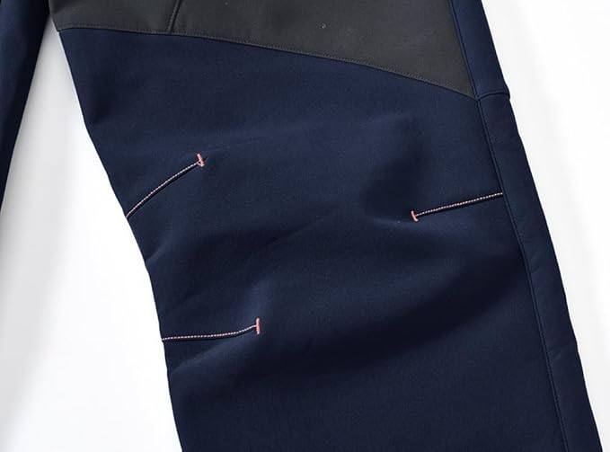 YSENTO Men's Fleece Lined Ski Snow Pants Winter Waterproof Softshell Insulated Hiking Cargo Pants