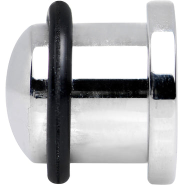 00G Stainless Steel Single Flare Flat Top Plug