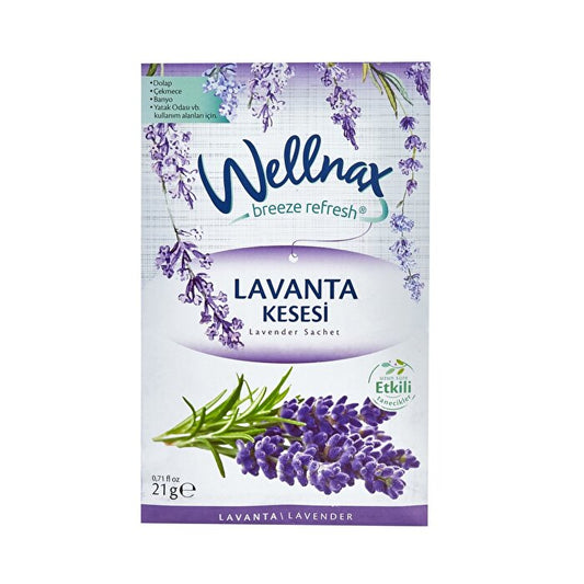 Wellnax Lavender Drawer Scent Sachet - Long-Lasting Aroma | 21g