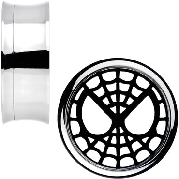 1 inch Licensed Spider-Man Steel Screw Fit Tunnel Plugs Set