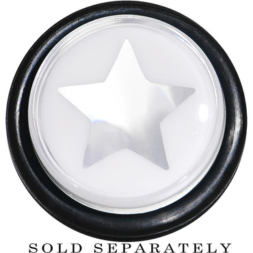 9/16 Clear White Acrylic Wish on a Star Taper