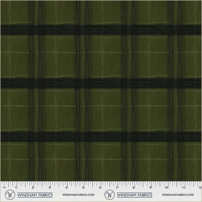 Window Pane Plaid Piney Cotton 43/44 Fabric Per Yard