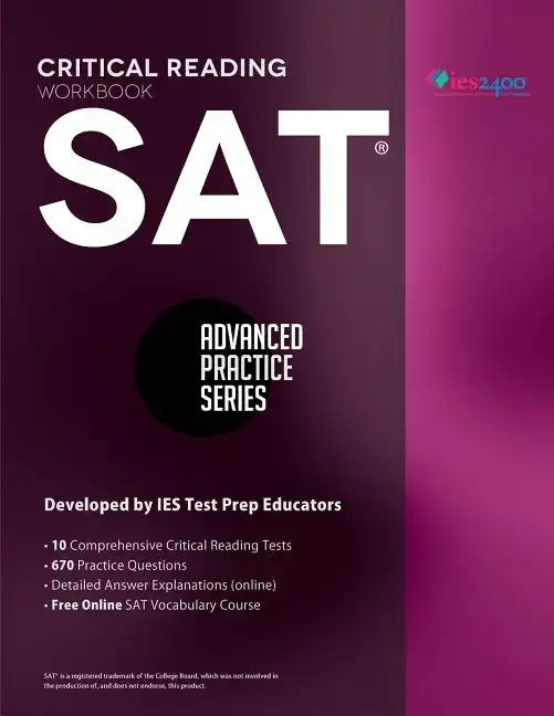 SAT Critical Reading Workbook - Paperback