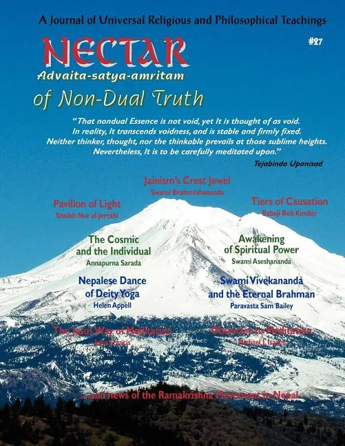 Nectar of Non-Dual Truth #27; A Journal of Universal Religious and Philosophical Teachings - Paperback