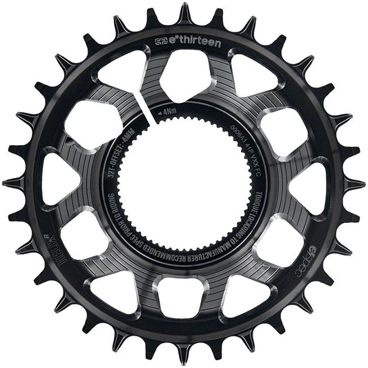 e*thirteen Helix Race e*spec Chainring - Kenevo/Levo SL 1.1 -4mm offset 32T 11/12 Speed BLK