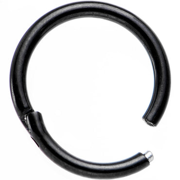16G 5/16 Black PVD Hinged Segment Ring