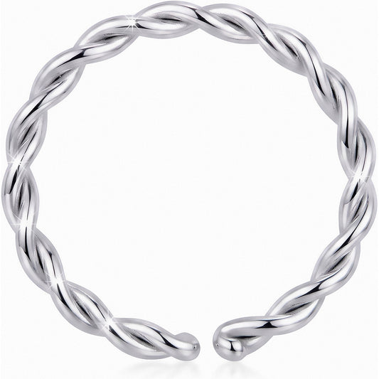 18G 5/16 Annealed Steel Seamless Braided Circular Ring