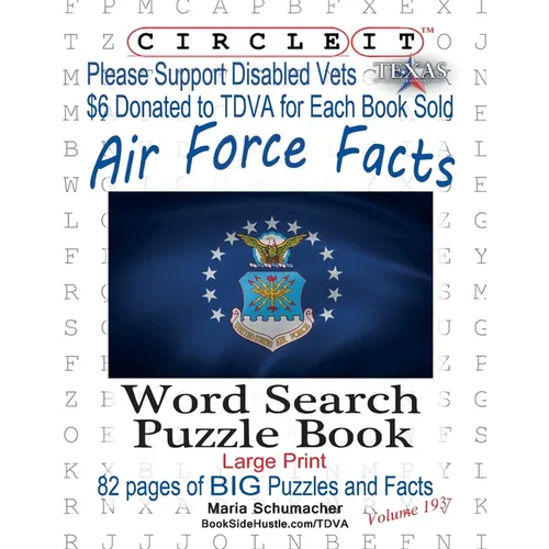 Circle It, Air Force Facts, Word Search, Puzzle Book - Paperback