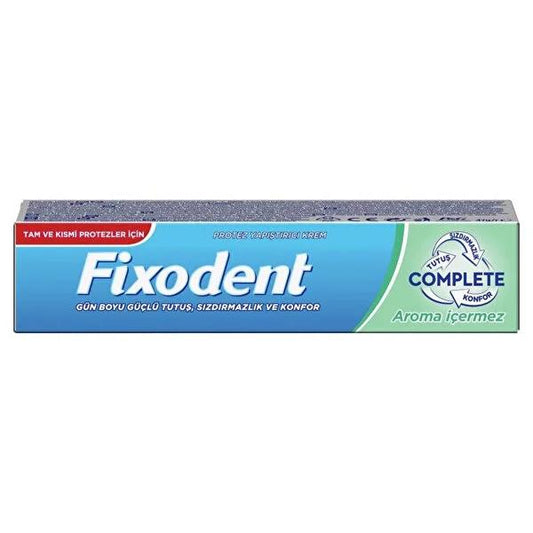 Fixodent Complete Fragrance-Free Denture Adhesive Cream - Strong Hold, Comfort & Leak Protection