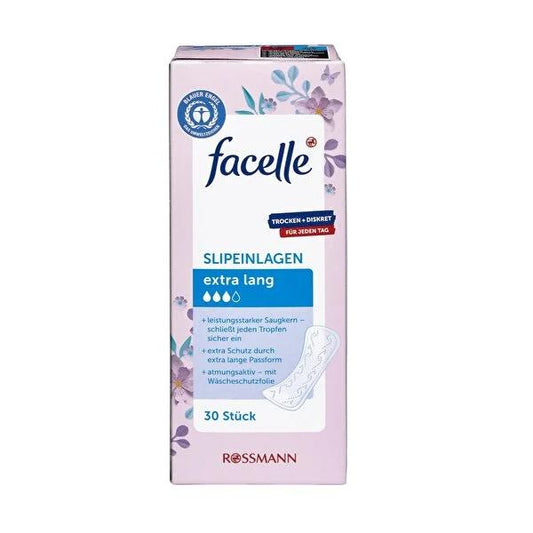 Facelle Extra Long Daily Pads for Women - Soft, Breathable, and Reliable Protection - 30 Count