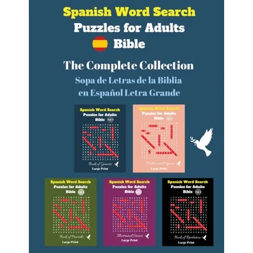 Spanish Word Search Puzzles For Adults: The Complete Collection Sopa de Letras de la Biblia en Español Letra Grande - Paperback