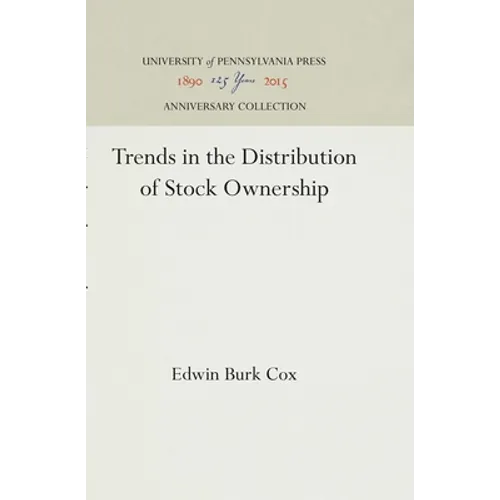 Trends in the Distribution of Stock Ownership - Hardcover