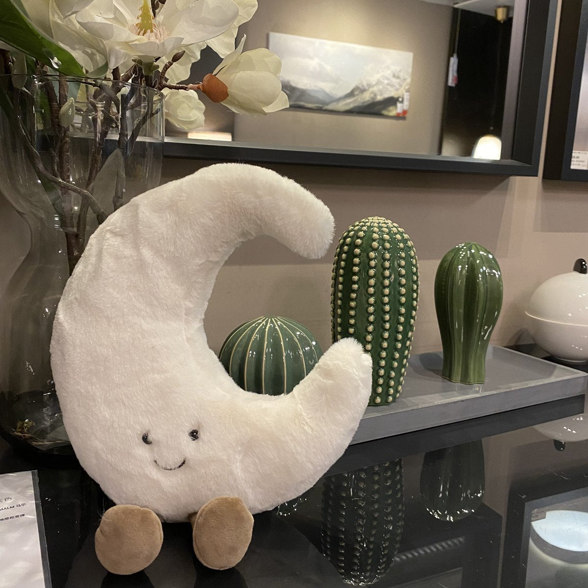 Smiling Face Sun Moon Pillow Sofa