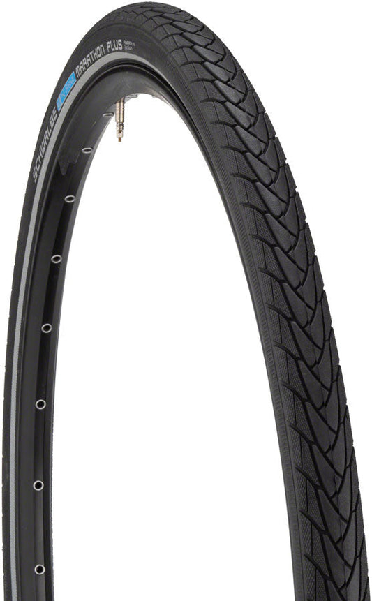 Schwalbe Marathon Plus Tire - 26 x 1 3/8 Clincher Wire BLK/Reflective Performance Line