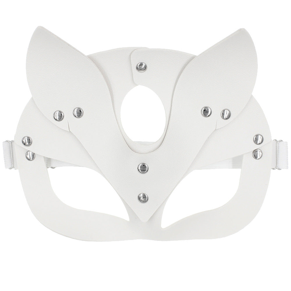 European And American Personalized PU Leather Fox Mask