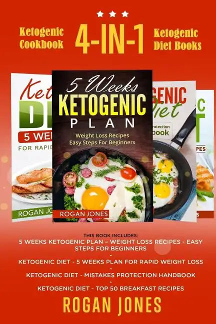 Ketogenic Cookbook: 4-in-1 Ketogenic Diet Books - Paperback