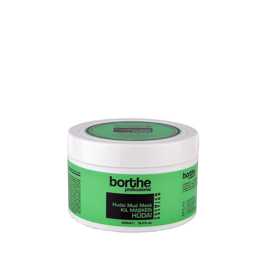 Borthe Professional Deep Cleansing Mud Mask - 500ml, Natural Skincare for Acne, Blackheads & Dull Skin
