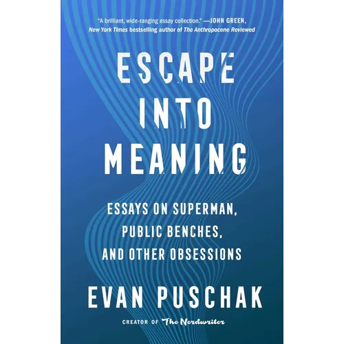 Escape Into Meaning: Essays on Superman, Public Benches, and Other Obsessions - Hardcover