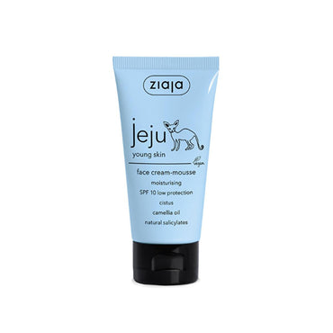 Ziaja Moisturizing Face Cream with SPF10 - Hydrating, Non-Greasy, and Perfect as Makeup Base for Acne-Prone Skin