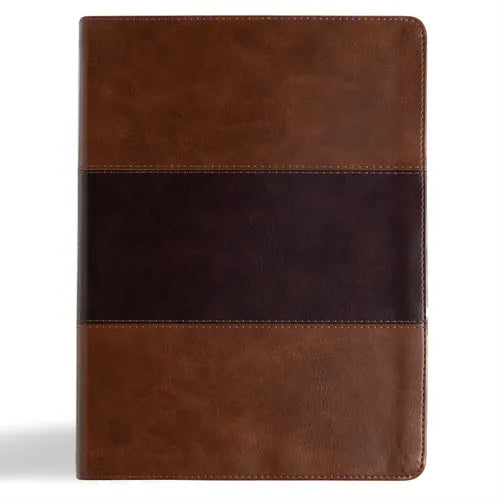 KJV Study Bible, Large Print Edition, Saddle Brown Leathertouch - Imitation Leather