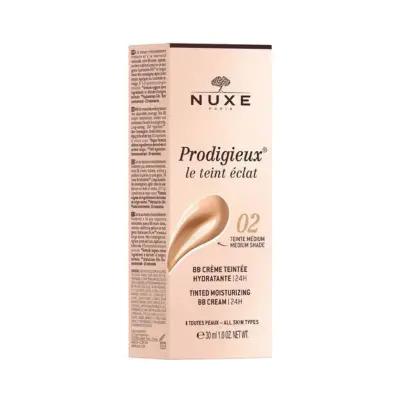 Nuxe Prodigieux Tinted Moisturizing BB Cream 30ml - 02 Medium Shade, Hydrating Makeup for Dry Skin