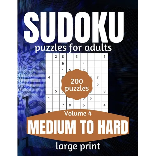 Sudoku Puzzles For Adults Medium To Hard Large Print: Activity Books For Inmates Vol 4 - Paperback