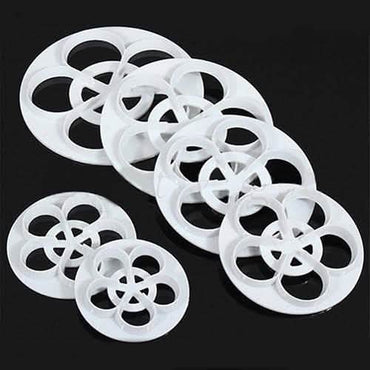 6-Piece: Baking Mold Fondant Cake Sugarcraft Rose Flower Cookie