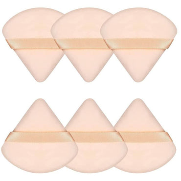 6-Piece: Face Soft Triangle Powder Puff