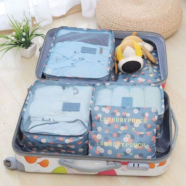 6-Piece Luggage Organizer - Assorted Colors