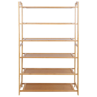 6 Tier Bamboo Shoe Rack Organizer