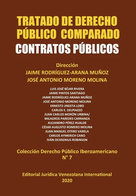 Tratado de Derecho Público Comparado. Contratos Públicos - Paperback