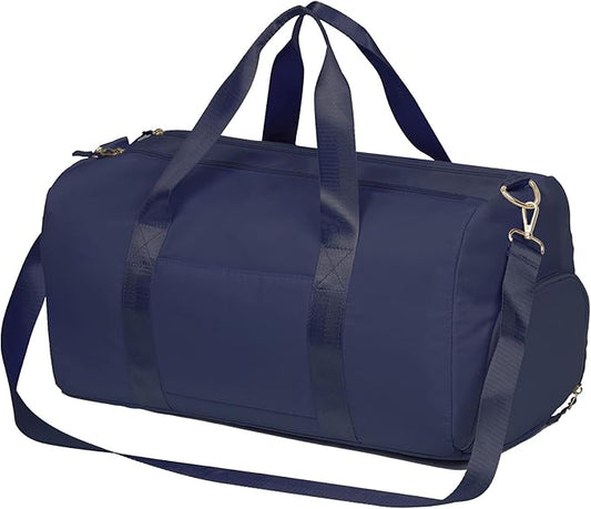 MABROUC Duffle Bag For Women, Sports Duffel Bag for Gym with Wet Pocket & Shoe Compartment, Overnight Weekender Travel Bag