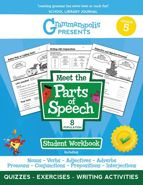 The Parts of Speech Workbook, Grade 5 - Paperback