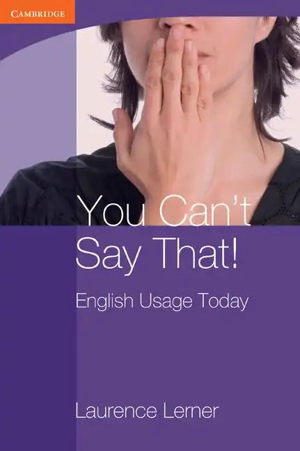 You Can't Say That! - Paperback