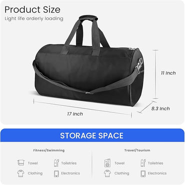 C&F BOGMOST Small Gym Bag for Travel & Duffel - 17 Inch Lightweight Carry On Bag for Men & Women, Mini Duffel Bag,Perfect for Sports, Weekend Trips, and Overnight Stays, Purple