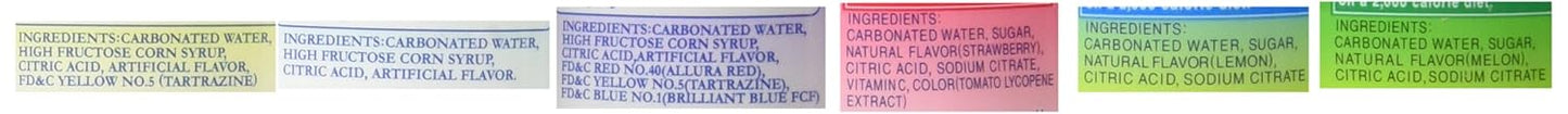 Ramune Japanese Soft Drink Mix Variety 6 Flavors 6 Bottles