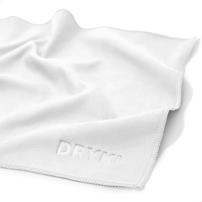 Pocket-Sized Sweat Towels - The Original Sweat Absorbing Handkerchiefs - Quick-Dry Microfiber Sweat Rags for Face, Hands, & Body - Men & Women - Gym, Sports, and Work (White: 5 Pack)