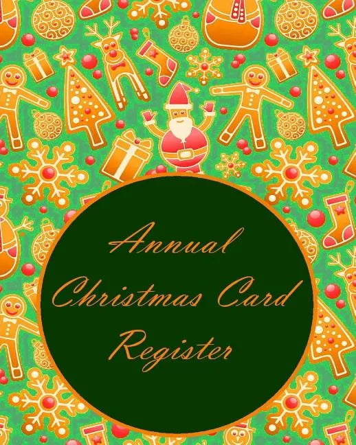 Annual Christmas Card Register - Paperback