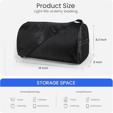 C&F BOGMOST Small Gym Bag for Women & Men,Small Lightweight Duffel Bag Carry On Bags Mini Duffel Travel Bag Waterproof Sports Bags for Workout/Sport/Travel,Sky Blue