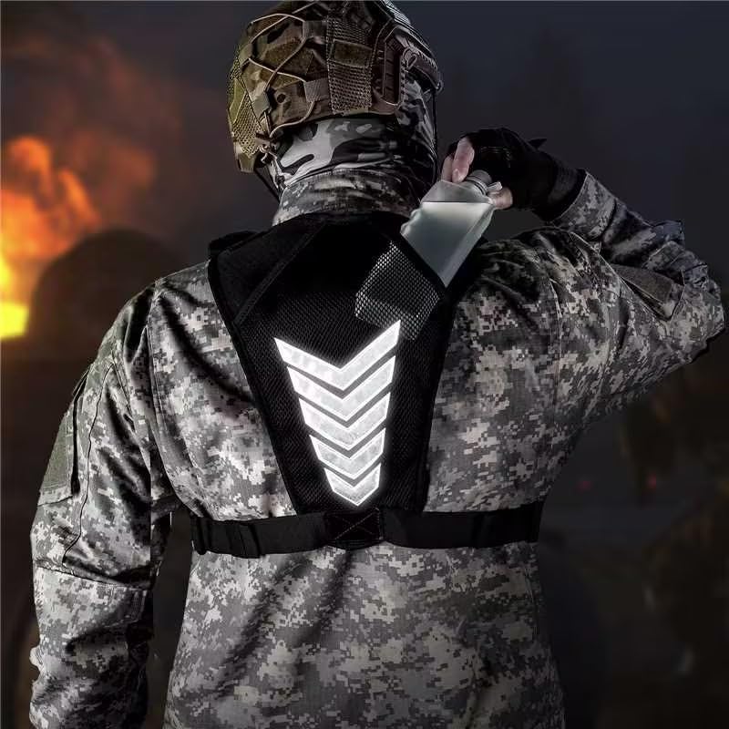 Jueachy Chest Bag For Men: Tactical Chest Vest Fits Most Pistols Chest Rig EDC Pouch Pack for Running,Hiking,Travel