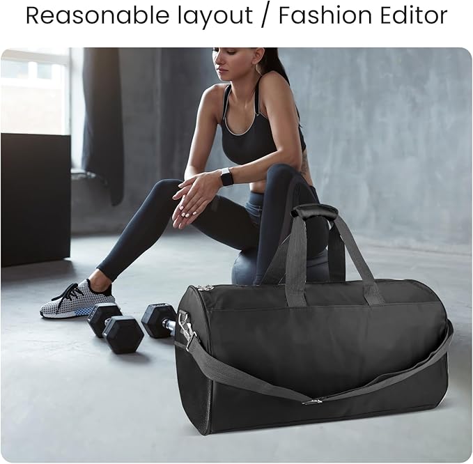 C&F BOGMOST Small Gym Bag for Travel & Duffel - 17 Inch Lightweight Carry On Bag for Men & Women, Mini Duffel Bag,Perfect for Sports, Weekend Trips, and Overnight Stays, Purple