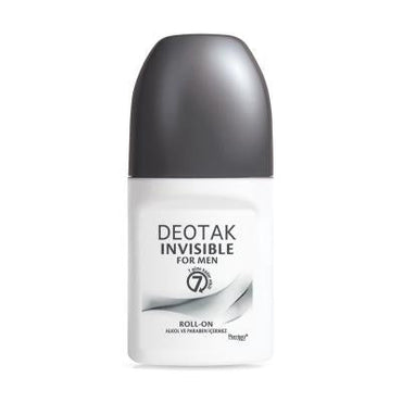 Deotak Invisible For Men Roll-on Deodorant - 7 Day Protection, Non-Sticky, Alcohol & Paraben Free