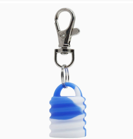 Silicone Universal Lip Gloss Keychain Silicone Cap Lipstick Cover