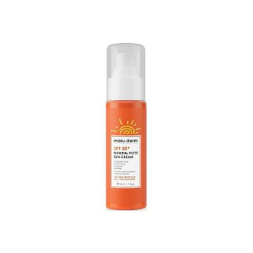 Maruderm Mineral Sunscreen Cream SPF 50+ - Natural Sun Protection for Sensitive Skin, Vegan & Non-Irritating