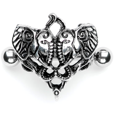 14G 9/16 Dueling Elephants Nipple Shield Set